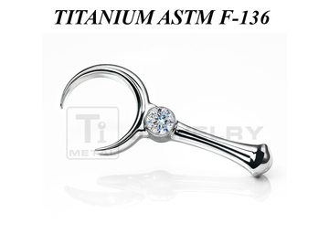 Накрутка из титана Ti Metal лунная призма