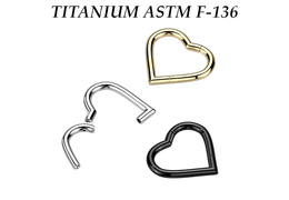 Кликер из титана Ti Metal сердце Кликер из титана Ti Metal сердце