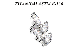 Кластер из титана Ti Metal люмия