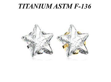 Накрутка из титана Ti Metal звёздочка в лапках