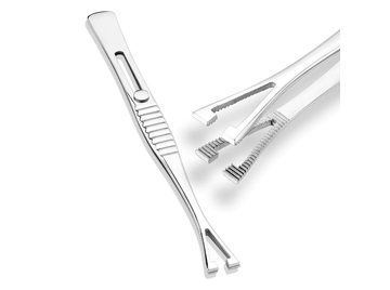 Зажим для пирсинга треугольный открытый пинцет