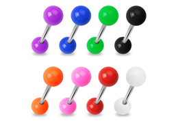 Штанга для языка с акриловыми шариками