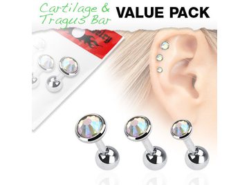 Микроштанги переливающиеся трио