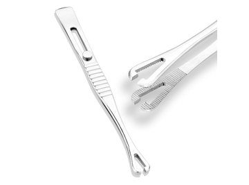 Зажим для пирсинга треугольный пинцет малый