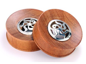 Плаги серебряное солнце, пара