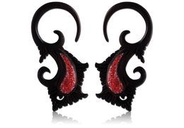 Спираль с коралловой каплей, пара