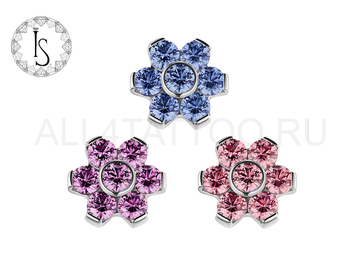 Накрутка кристальный цветок