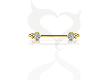 Украшение для груди Devil Heart с Premium Zirconia