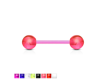 Штанга для языка из PTFE с акриловыми шариками