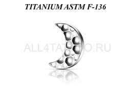 Накрутка из титана Ti Metal полумесяц