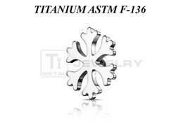 Накрутка из титана Ti Metal снежинка