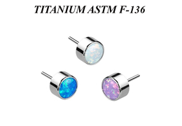 Вставка из титана с опалом