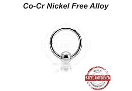 Кликер с шариком Steel and Silver кобальт-хром (1 - 4,1мм)