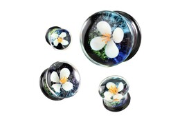 Плаги из стекла виола, пара